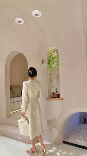 秋装新款款连衣裙精致款m-4xL，女装连衣裙，董与陈