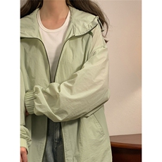 中性风黄灯连帽滚边设计防晒衣女潮牌防晒服男FS77005P45控68，男装夹克，星座226-1