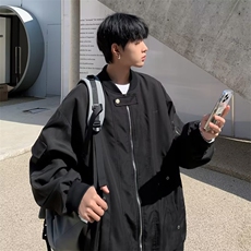 美式复古街头宽松百搭夹克外套春季设计感口袋棒球服男W7161-P58，男装夹克，星座512-2