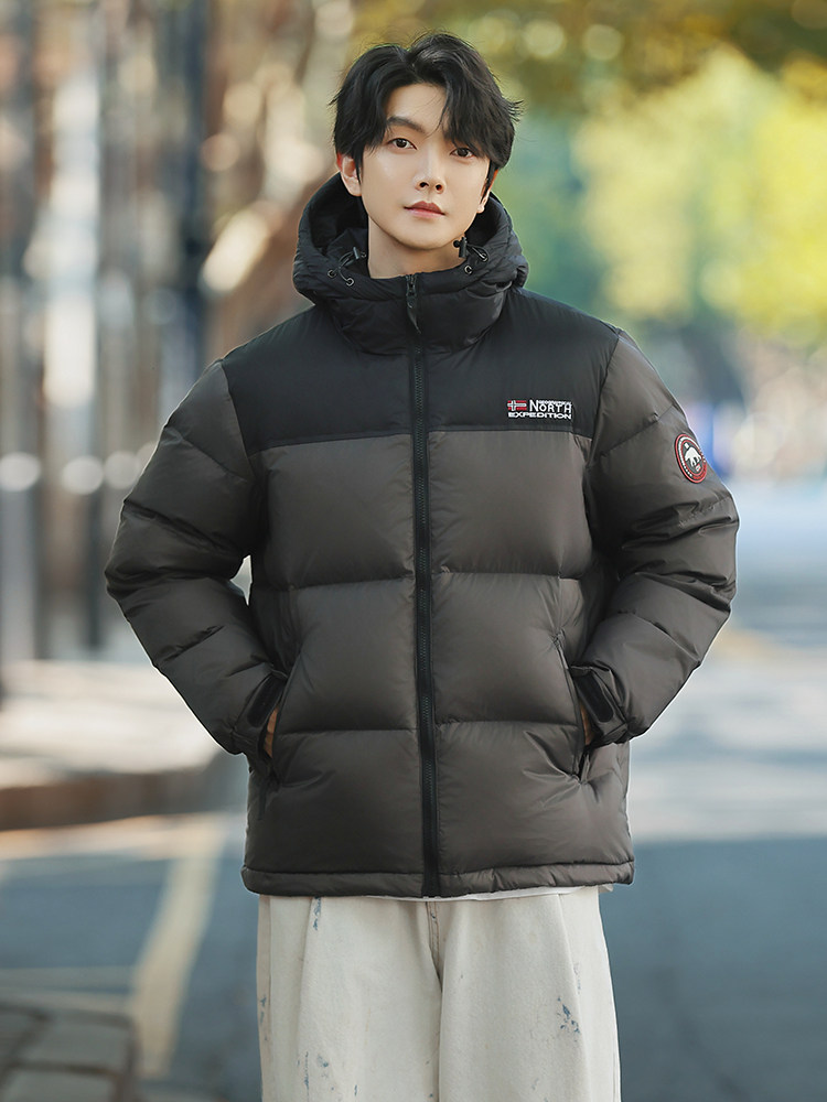 连帽羽绒服男款90白鸭绒羽绒服防寒保暖外套休闲棉衣1227-p310,男装羽绒服,电商A016