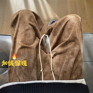 秋冬加绒加厚灯芯绒扎染休闲裤712-KK371 P65图片