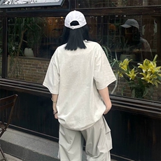 万针全刺绣工艺高品质260克双纱纯棉美式高街短袖T恤特P33，男装T恤，电商A486