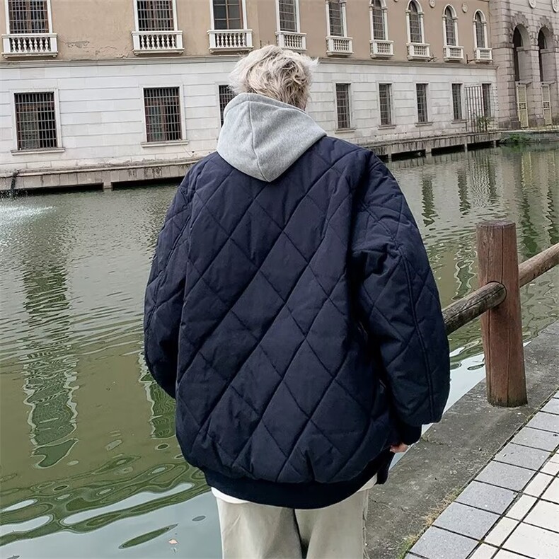 日系流行ins原宿文艺简约气质时尚百搭慵懒新款潮流,男装棉衣,星座506