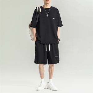 运动套装夏季跑步冰丝短袖夏装薄款透气宽松休闲TZ11-特批-70图片