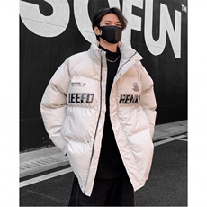复古pu皮棉服男冬季新款潮加厚休闲宽松立领棉衣情侣棉袄外套p98，男装棉衣，电商C307