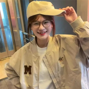 有货。美式刺绣棒球服男女休闲飞行员夹克外套潮牌W6938-P57图片