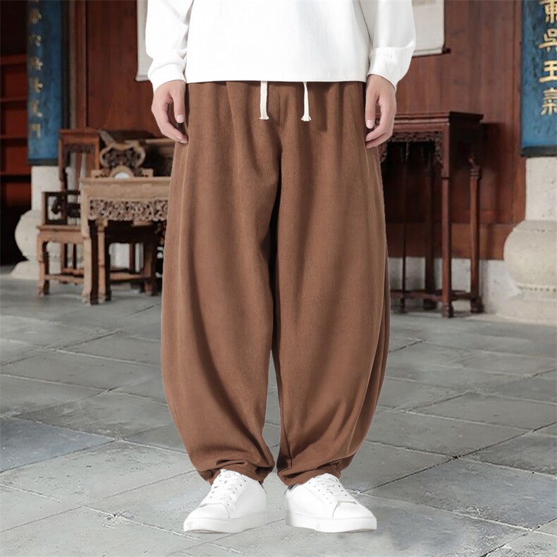 男士休闲裤灯芯绒长裤宽松灯笼裤哈伦裤裤   XZ1512-2523-P50图片