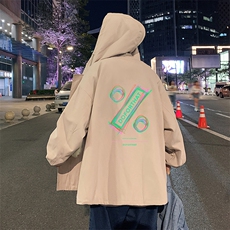 JK41171-P85加棉款-P115纯棉连帽夹克男士大码工装夹克男外套男，男装夹克，电商A040