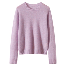 2026年秋季时尚百搭通勤简约休闲圆领，女装羊绒衫，多娇羊绒