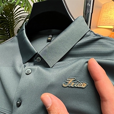 夏季保罗POLO衫男士短袖T恤纯棉休闲翻领宽松半袖中年男装体恤衫，男装Polo衫，电商B212（原钱塘6029）