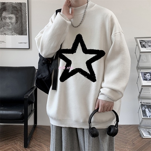 控68半高领毛衣男士大码针织衫男毛线衣男 M18286-P45 加绒款-P65图片