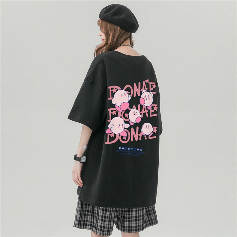 中性风23新款夏季100棉印花宽松百搭潮流短袖T恤T6084P30控48,男装T恤,电商A268