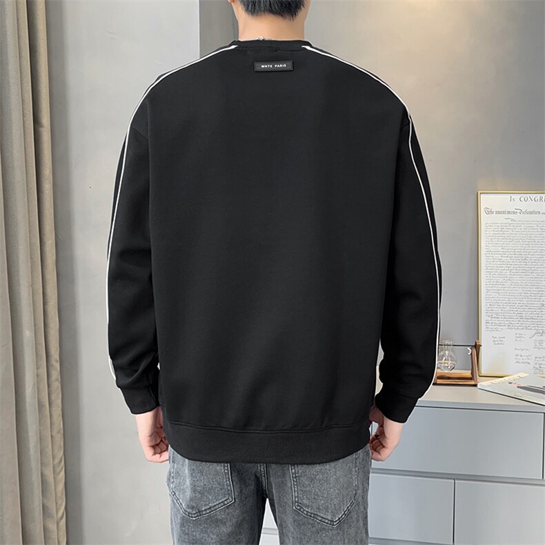 秋季男士休闲时尚圆领刺绣套头卫衣打底衫YD6132-P48,男装T恤,星座310B-3