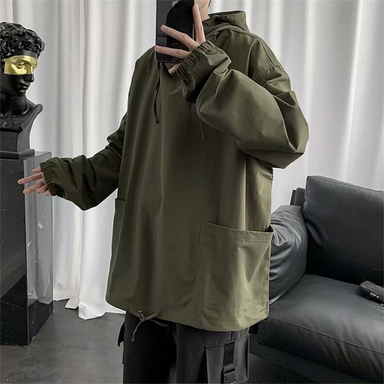 外套男港风冬季宽松潮流ins潮牌工装加绒百搭夹克853-p35加绒p45,男装夹克,星座1008-2