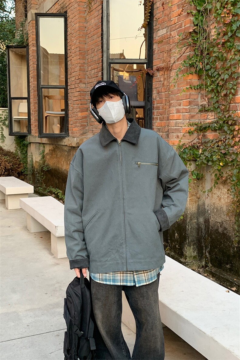 特P72二开无差价长袖时尚春秋夹克外套-HJ5551港风,男装夹克,电商A003