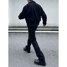 B221美式ins高街暗黑小众喷墨休闲直筒牛仔裤LK23040-P60控78，男装牛仔裤，电商B221