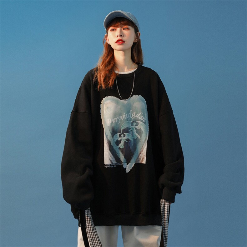 中性风2026新款秋季港风情侣卫衣女宽松韩版外套G936P35,女装短外套,电商A339