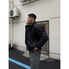 夹棉美式飞行员夹克男cleanfit外套冬春潮流休闲上衣W6894-特P59，男装夹克，星座412-3
