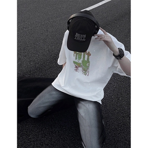 可48小时发货支持抖音得物来样二开 美式满天星亮片短袖T恤MTX659图片