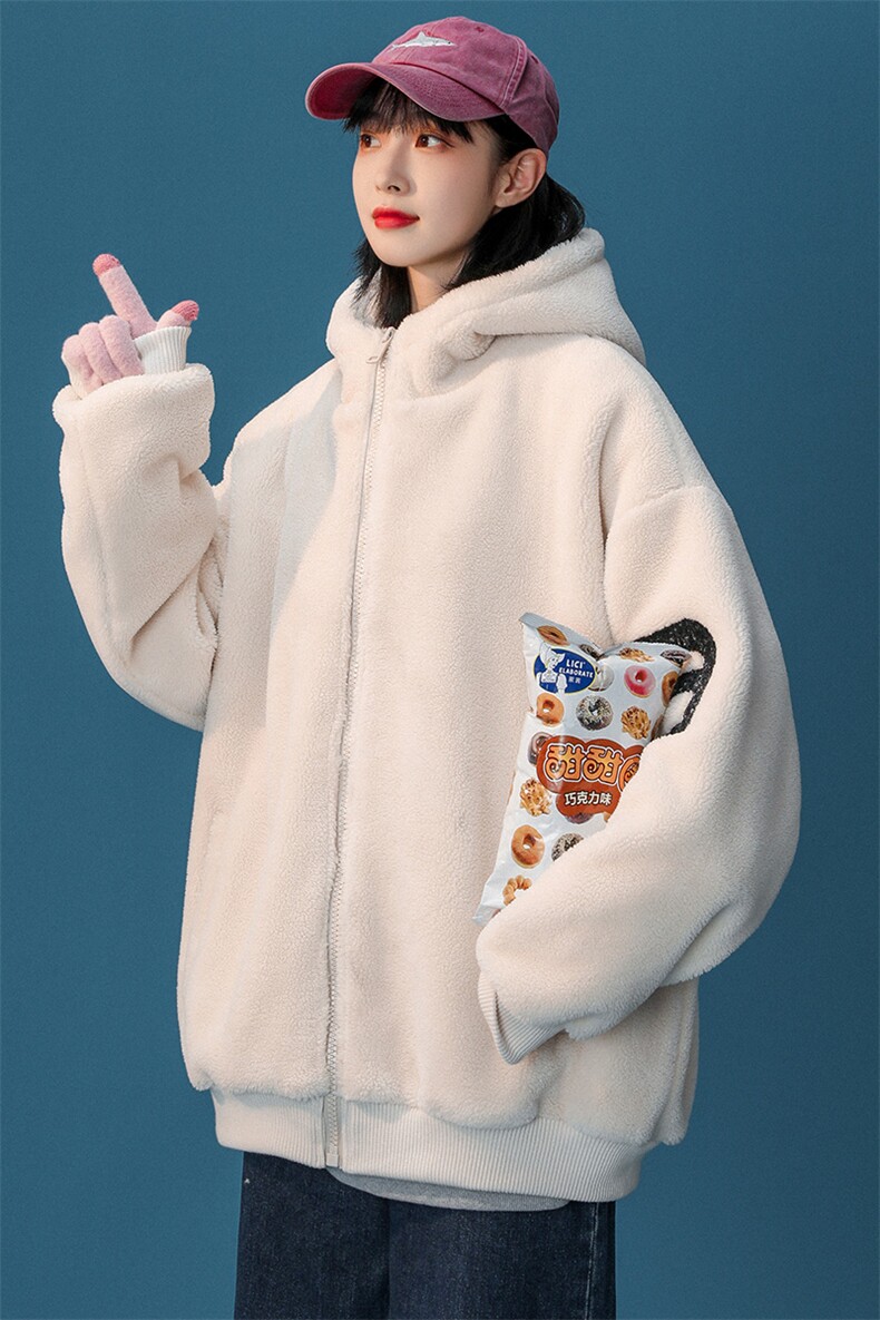 冬装中性青少年加绒加厚棉衣羊羔绒潮牌外套男女913-P105控价138,男装棉衣,电商A441-1