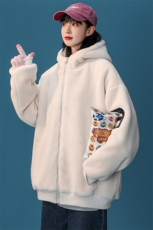 冬装中性青少年加绒加厚棉衣羊羔绒潮牌外套男女913-P105控价138，男装棉衣，电商A441-1