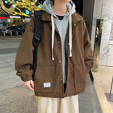 设计感新款连帽夹克男士ins美式休闲宽松潮流青年复古外套，男装夹克，星座1210-1