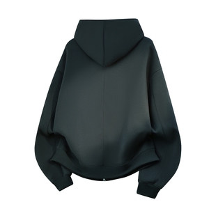 重磅全棉450克双拉链开衫连帽卫衣纯色短宽外套男潮 RH5329-P57图片