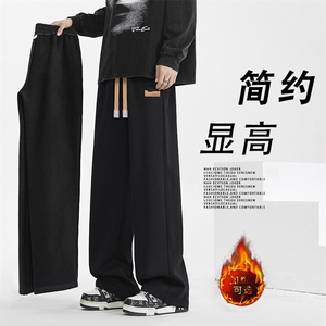 潮牌宽松直筒垂感高街百搭运动休闲长裤子1229-特批27加绒特批32图片