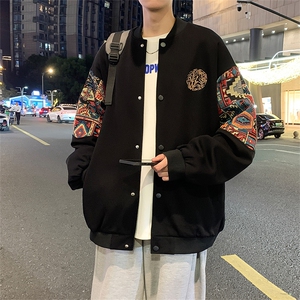 春秋季棒球服男女新款美式夹克休闲外套XZ102B-1-JK2608P85图片