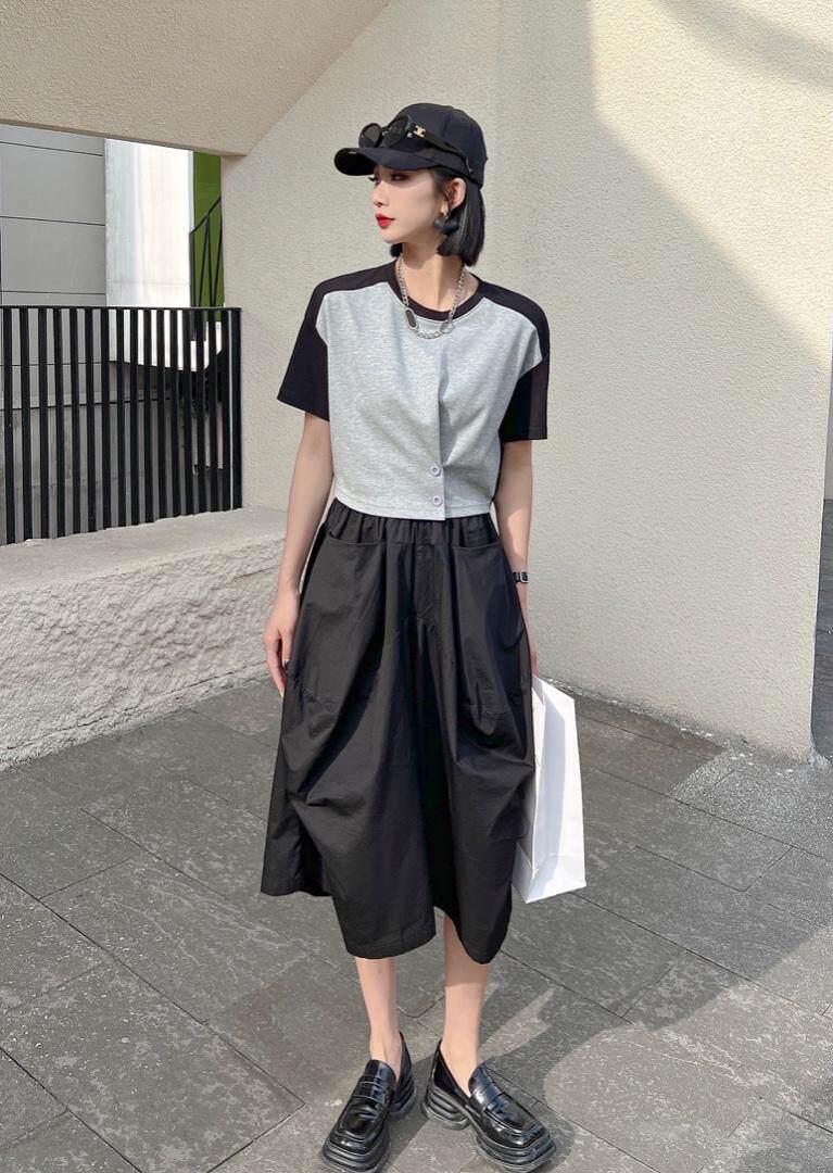 夏季新款拼色T，其它，琼卿格