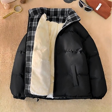 格子棉衣升级加绒款棉服男女装棉衣面包服棉袄外套1664-P55，男装棉衣，星座207