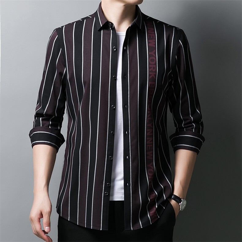 男式服装春秋季新款衬衫男长袖翻领休闲四季可穿衬衣XY2205-P68,男装衬衫,星座1105-3