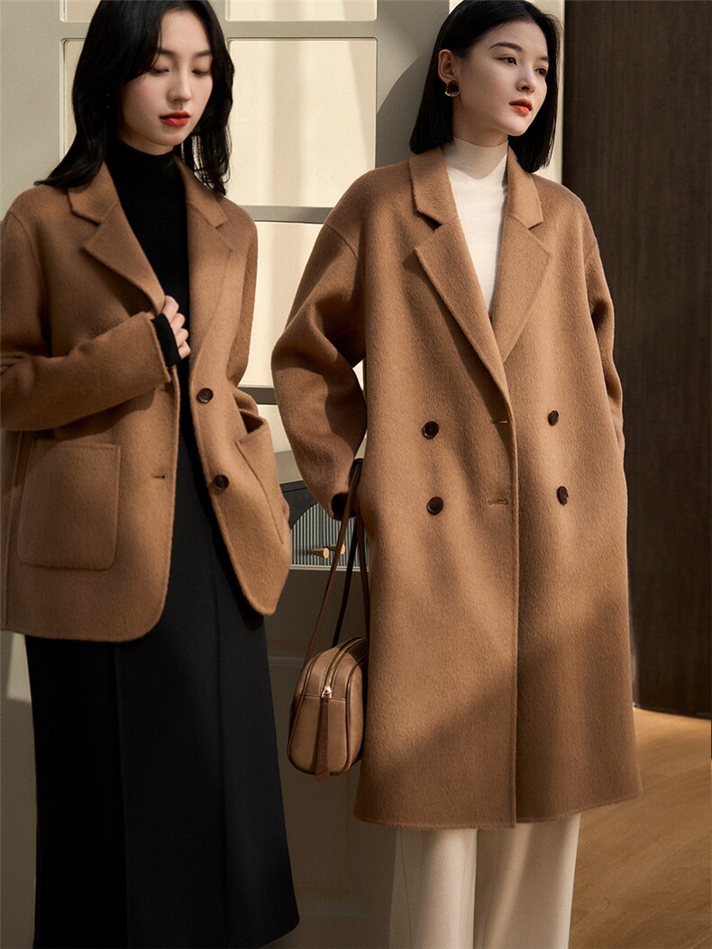 2025年冬新款浮世巴黎轻暖丝呢子大衣，女装毛呢外套，梦白服饰厂
