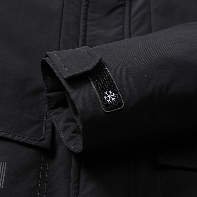 羽绒新款潮流休闲中长款羽绒棉服男士连帽冬装外套MSNA82818-P380,男装羽绒服,电商B212（原钱塘6029）