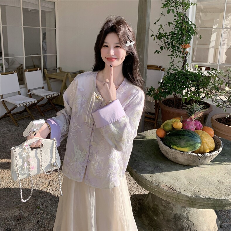 春装新款！大量！风新中式刺绣外套2C133-6017-P160-K258,女装短外套,2C133