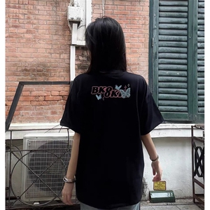 万针全刺绣工艺抖音得物高品质260克重磅纯棉双纱美式高街短袖T恤图片