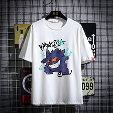 2021夏季新网格挂拍日系大码男已注册卡通印花短袖T恤T1080-P25，男装T恤，电商A001