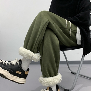 棉花绒加厚束脚裤男生休闲裤KD566-P50图片