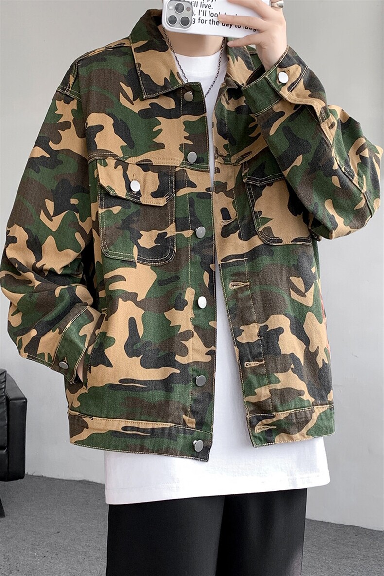 8XL-M户外工装夹克特大码新款百搭男迷彩长袖夹克外套JK1311P68,男装夹克,电商D206-1