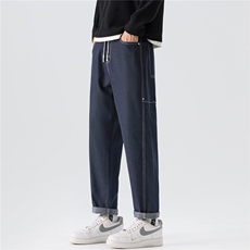 牛仔裤男士2026春新款宽松直筒美式潮牌休闲长裤子K6638-P52，男装牛仔裤，星座610（原A335）