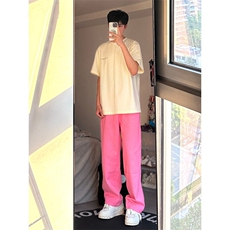 25年春季水洗高街vibe直筒宽松阔腿五色牛仔裤NZ2310-P55控78，男装牛仔裤，星座1002-1