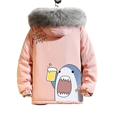 MM48137-P130冬季大毛领衣男士大码加厚袄男服砖墙，男装棉衣，电商A040A