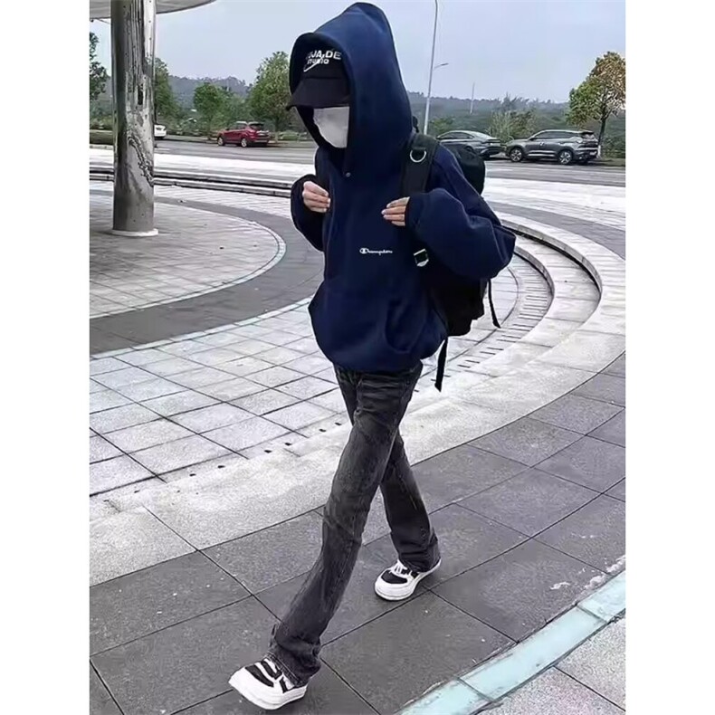 美式高街vibe风重磅水洗微喇弹力修身cleanfit长裤男LA5277-P48,男装休闲裤,星座1008