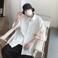 日系条纹短袖衬衫男夏季cityboy休闲衬衣潮牌外套潮CY1081-P33，男装衬衫，星座412-2