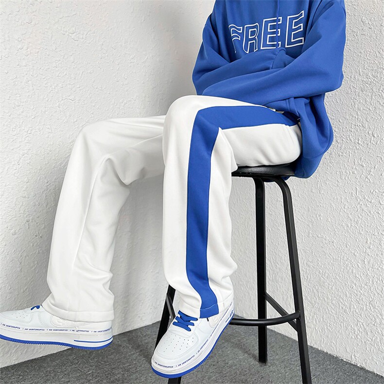 2022春装新款克莱因蓝男女情侣休闲卫裤直筒裤B221-LK22004-P50,男装休闲裤,电商B221