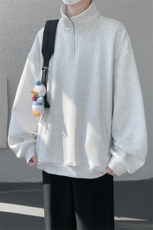 现货DSA059-WY10171-特p46控78立领半拉链大码百搭卫衣，男装卫衣，电商A059