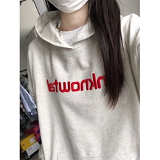 5268-P52原版刺绣/有贴布防扎/后包领宽松卫衣薄款，女装卫衣/绒衫，星座617A-2