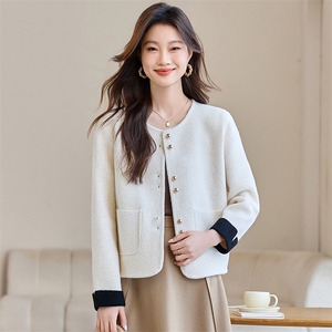 时尚减龄针织开衫女春装2025新款设计感好看别致休闲百搭毛衣外套图片