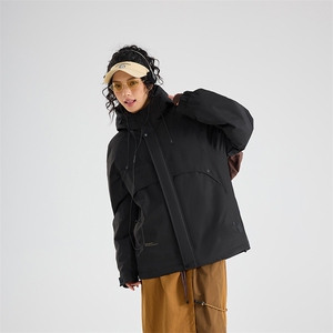 现货5W件冬季三防美式boxy解构连帽雪山冲锋衣棉衣男女棉服厚外套图片