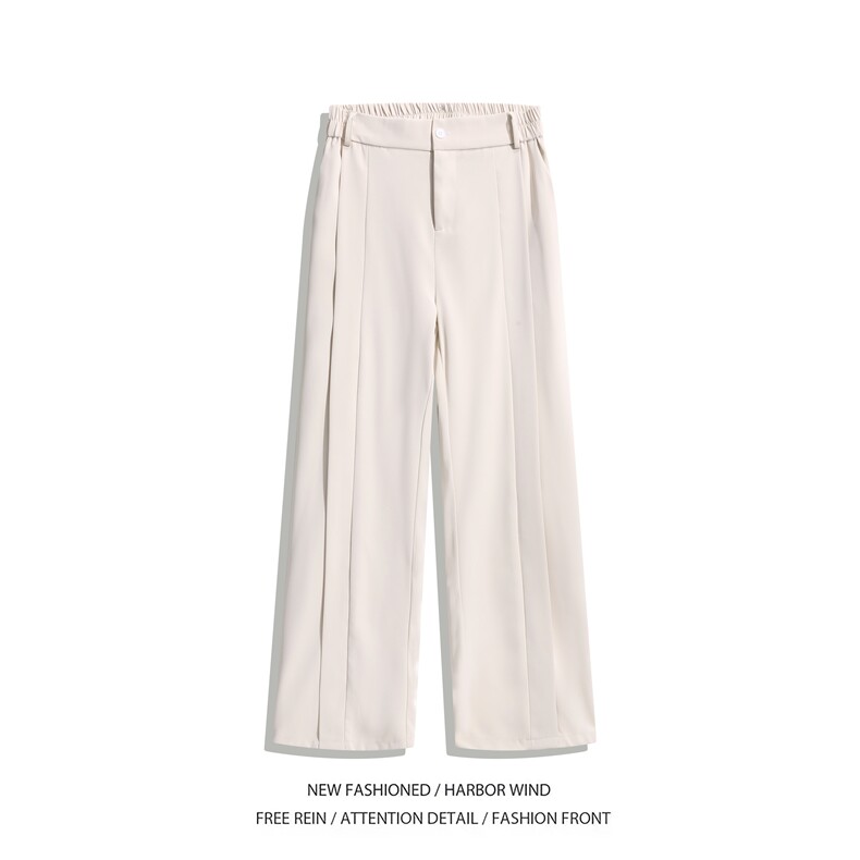 抖音品质秋季新款高级垂坠感弯刀休闲西裤B315-K24247-特p45控88，男装西裤，电商B315